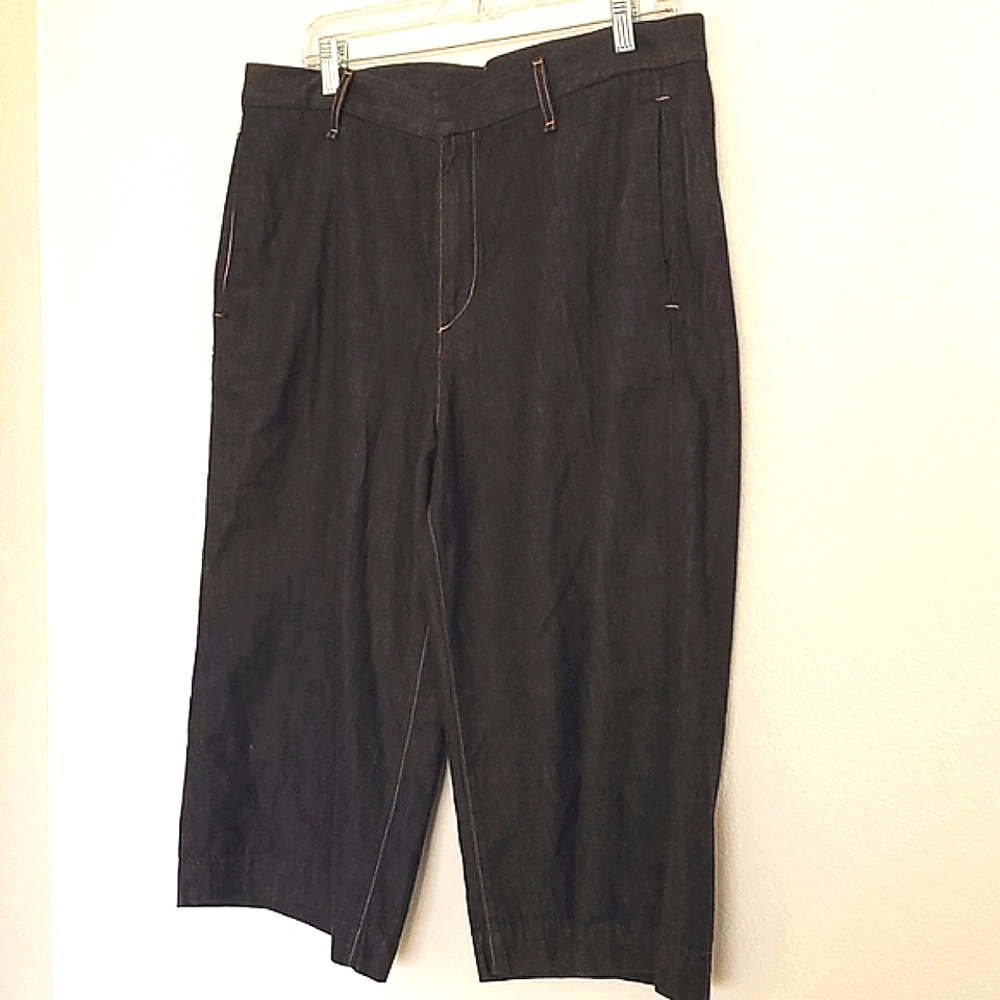 Rag and bone lightweight denim "Harrow" gaucho size 30 dark wash NWT